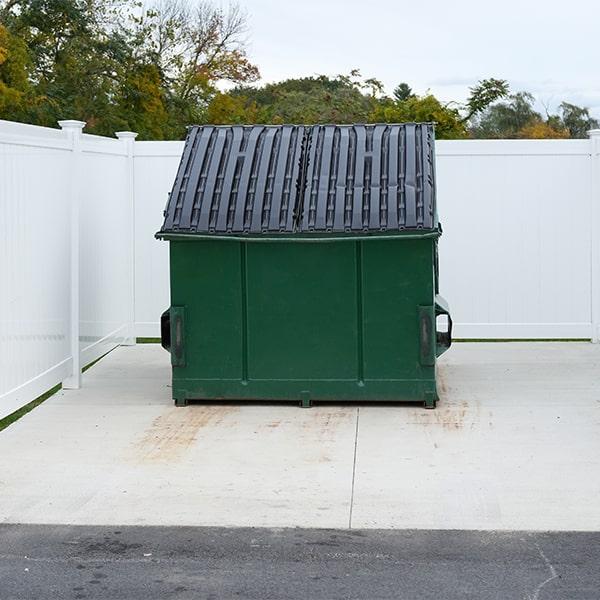 we offer customizable service prepare for our commercial dumpsters, with options ranging from daily to monthly pickup